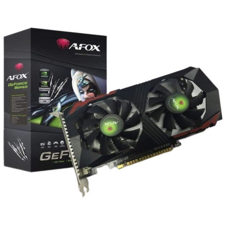 Placa de Vídeo Afox GTX 1050 TI NVIDIA GeForce 4GB GDDR5 128Bit DP