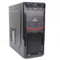 Gabinete Gamer Goldentec GT11, ATX, 2 Baias, Sem Fonte, Preto e Vermelho - P1T1C GT11