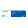 SSD WD Blue SN570 NVMe M.2, 250GB, PCIe Gen3 x4, NVMe v1.4, Leitura 3300MBs e Gravação 1200MBs - WDS250G3B0C