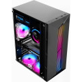 Gabinete Gamer Hayom GB1722, Lateral em Vidro Temperado, Led RGB, Sem Fonte, ATX, Preto - GB1722