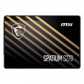 SSD MSI SPATIUM S270, 240GB, SATA, Leitura 500MB/s, Gravação 400MB/s, Preto - SPATIUM-S270-240G