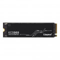 SSD Kingston KC3000, 1TB, M.2 2280 PCIe, NVMe, Leitura: 7000MB/s e Gravação: 6000MB/s, Preto - SKC3000S/1024G