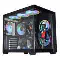 Gabinete Gamer K-Mex Hammerhead Shark, CG-SYH6, Lateral e Frontal em Vidro, Sem Fonte, Sem Fan, Preto - CGSYH6RH001CB0X