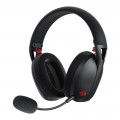 Headset Gamer Redragon Ire Pro, Wireless, Drivers de 40 mm, Preto - H848