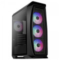 Gabinete Gamer Aerocool Aero One Frost, RGB, Com 3 Fans, Lateral em Vidro Temperado, Preto - FROST-G-BK-V1