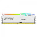 Memória Kingston Fury Beast, RGB, 16GB, 5200Mhz, DDR5, Branco - KF552C36BWEA-16