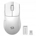 Mouse Gamer Redragon King Pro Lunar White, Wireless, Sem Fio, Bluetooth, 26000DPI, 7 Botões, Branco - M916W-PRO-1K