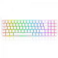 Teclado Gamer Mecânico Redragon Ashe Pro RGB, Switch Brown, ABNT2, Branco - K626P-KBS-W (PT-BROWN)