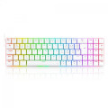 Teclado Gamer Mecânico Redragon Ashe Pro RGB, Switch Blue, ABNT2, Branco - K626-KB-W (PT-BLUE)