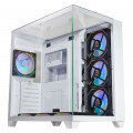 Gabinete Gamer K-Mex Tiger Shark, CG-W4J1, ATX, Mid Tower, Vidro Temperado, Sem Fonte, Sem Fan, Branco - CGW4J1RH002CB0X