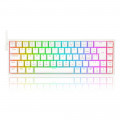 Teclado Mecânico Gamer Redragon Castor RGB, Switch Brown Removíveis, ABNT2, Branco - K631W-RGB (PT-BROWN)