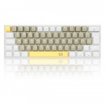 Teclado Mecânico Gamer Redragon Lakshmi, RAINBOW, Switch Brown, ABNT 2, Branco - K606-YLGYWT (PT-BROWN)