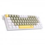 Teclado Mecânico Gamer Redragon Lakshmi, RAINBOW, Switch Brown, ABNT 2, Branco - K606-YLGYWT (PT-BROWN)