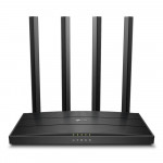 Roteador Wireless TP-Link Archer C6 AC1300 Ver:4.8, MU-Mimo V4 Full Gigabit 10/100/1000MBPS, 4 Antenas, Preto