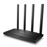 Roteador Wireless TP-Link Archer C6 AC1300 Ver:4.8, MU-Mimo V4 Full Gigabit 10/100/1000MBPS, 4 Antenas, Preto