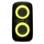 Caixa De Som Bluetooth WAAW by ALOK Boombox Infinite 100, 100W RMS, Preto e Verde - WAAW0034