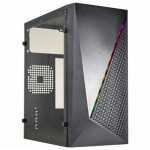 Gabinete Gamer K-mex Micro, CG-15NX, 1 Fita LED RGB, Tampa de Acrílico, Sem Fonte, Sem Fan, Preto - CG15NXRH0010CB0X