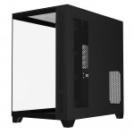 Gabinete Gamer PCYes Forcefield Max Black Vulcan, ATX, Mid-Tower, Vidro Temperado, Sem Fonte, Sem Fan, Preto - GFFMAXBV