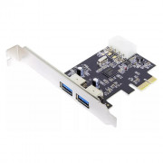 Placa PCI Express X1 Com 2 Portas Vivatech, USB 3.0