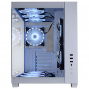 Gabinete Gamer K-Mex Hammerhead Shark, CG-WYH6, Lateral e Frontal em Vidro, Sem Fonte, Sem Fan, Branco - CGWYH6RH002CB0X