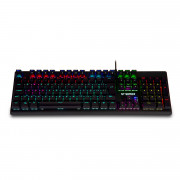 Teclado Mecânico Gamer Goldentec GT Mechanical 2, LED RGB, Anti Ghosting, Switch Blue, ABNT2, Preto - 51769