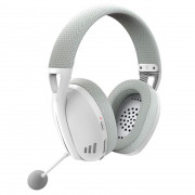 Headset Gamer Redragon Ire Pro White, Wireless, USB/Type-C, Drivers de 40 mm, Branco - H848G