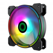 Cooler FAN Gamemax, 120mm, ARGB, Preto - FN-12RAINBOW-D