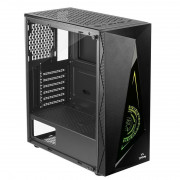 Gabinete Gamer YON, RGB, ATX, Mid Tower, Vidro Temperado, Sem Fonte Sem Fan, Preto - GX-530