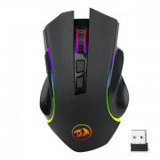 Mouse Gamer Redragon Griffin, RGB, 8000 DPI, Wireless, 7 Botões Programáveis, Preto - M602-KS