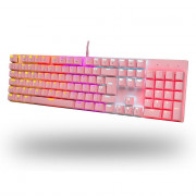 Teclado Mecânico Gamer Dazz Orion Essential, RGB, Switch YH Blue, ABNT2, Rosa - 62000132