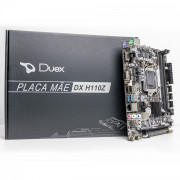Placa Mãe Duex DX H110Z, Chipset Intel H110, LGA 1151, m-ATX, DDR4, USB3.0, VGA/HDMI - DX H110Z