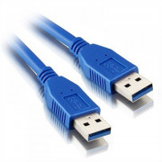 Cabo USB 3.0 Macho Para USB 3.0 Macho, 1 Metro, Azul - DK-159 CB-137