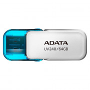 Pen Drive Adata 64GB UV240, USB 2.0, Branco - AUV240-64G-RWH
