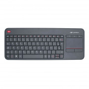 Teclado Sem Fio C3Tech, Com Touchpad Integrado, ABNT2, Conexão USB, Preto - K-WT200BK