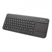 Teclado Sem Fio C3Tech, Com Touchpad Integrado, ABNT2, Conexão USB, Preto - K-WT200BK