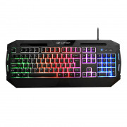 Teclado Gamer C3Tech, LED Multicores, Multimídia, USB, ABNT2, Preto - KG-80BK