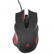 Mouse Gamer C3Tech Buzzard, LED Multicores, USB, 6 Botões, 3200DPI, Preto - MG-110BK