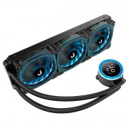 Water Cooler Rise Mode Aura Ice Black ARGB, 360mm, AMD/Intel, Preto - RM-WAIB-06-ARGB