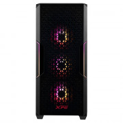 Gabinete Gamer XPG Starker Air, Mid-Tower, LED RGB, ATX, Lateral em Vidro Temperado, Com 2 Fans, Preto - STARKER-BKCWW