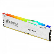 Memória Kingston Fury Beast, RGB, 16GB, 5200Mhz, DDR5, Branco - KF552C36BWEA-16