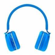 Headset Bright Bluetooth Super Blue Kids, Bluetooth 5.0, Haste Ajustável, Entrada Micro TF e Auxiliar, Azul - KHP001