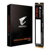 SSD Gigabyte AORUS Gen4 5000E, 500GB, M.2 NVMe 1.4, PCI Exp 4.0x4, Leitura: 5000MB/s e Gravação: 3800MB/s - AG450E500G-G