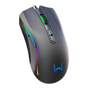 Kit Gamer Mouse e Mousepad Armory Warrior, 3200DPI, 7 Botões, RGB, Preto - MO396