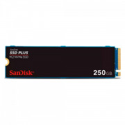 SSD SanDisk Plus NVMe, 250GB, M.2 2280, PCle, Gen3, Leitura: 2400MB/s e Gravação: 1500MB/s - SDSSDA3N-250G-G26