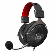 Headset Gamer Redragon Icon, 7.1 Surround, Drivers de 50mm, USB/3.5mm, Preto/Vermelho - H520