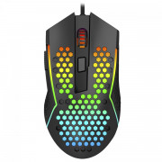 Mouse Gamer Redragon Reaping Plus Black, RGB, 6 Botões, 52000DPI, Preto - M987P-K V2