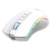 Mouse Gamer Redragon Cobra Pro White, RGB, Wireless, Sem Fio, 16000DPI, 8 Botões Programáveis, Branco - M711W-PRO