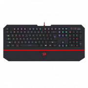 Teclado Membrana Redragon Karura 2 RGB, Apoio de Pulso, Atalhos Multimídia, ABNT2, Preto - K502RGB (PT)