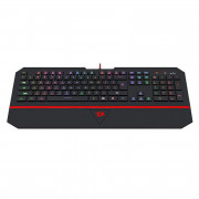 Teclado Membrana Redragon Karura 2 RGB, Apoio de Pulso, Atalhos Multimídia, ABNT2, Preto - K502RGB (PT)