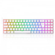 Teclado Gamer Mecânico Redragon Pollux, RGB, Switch Red, ABNT2, Branco - K628-RGB-W (PT-RED)